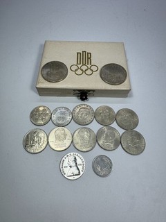DDR OLYMPIA GEDENKMEDAILLEN Gutsmuths Schärttner 12 Stk 1 10 20 MARK MÜNZEN