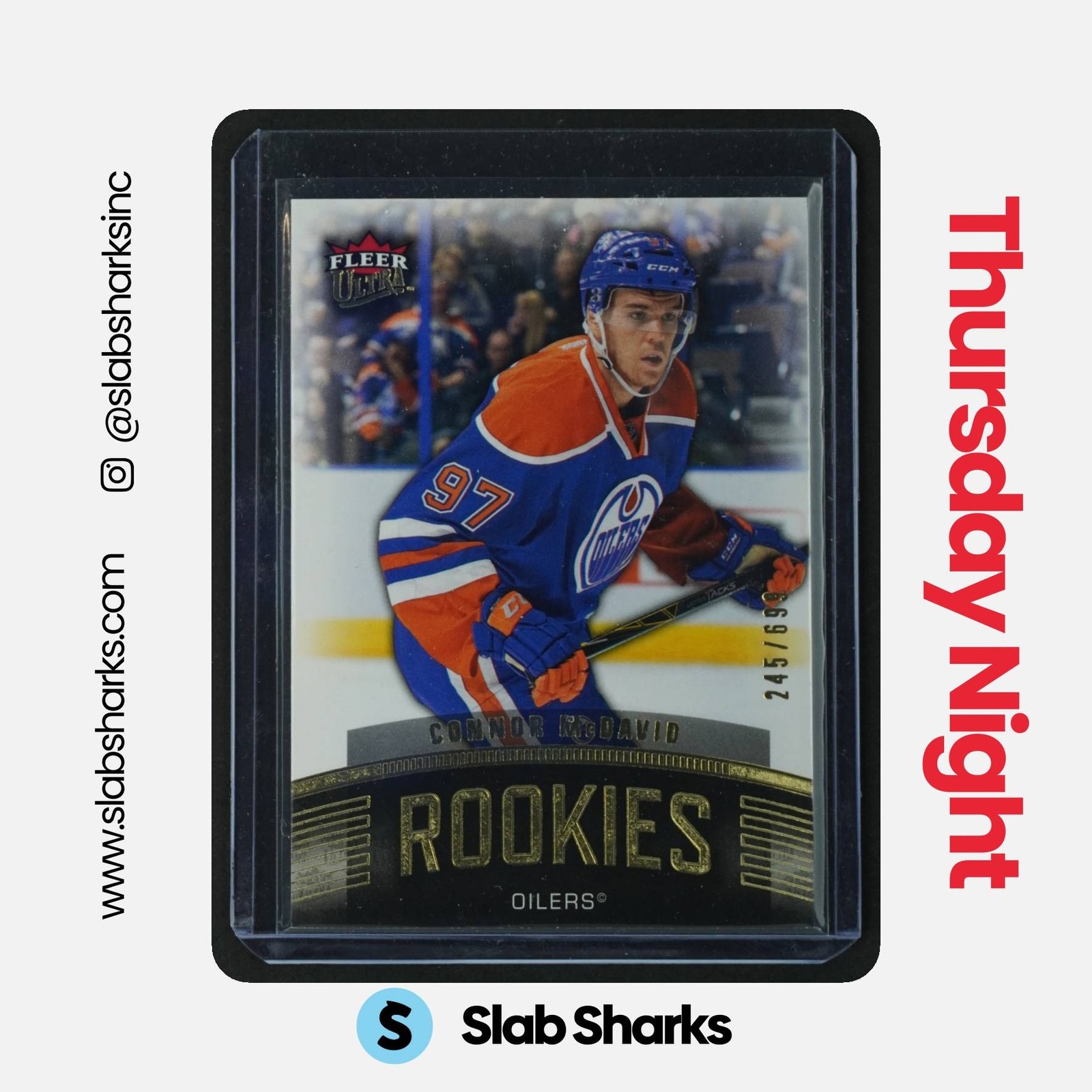 2015 UPPER DECK FLEER SHOWCASE #U1 CONNOR MCDAVID ULTRA ROOKIES RC ROOKIE /699