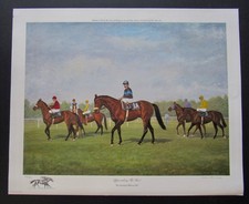 Richard Stone Reeves - Approaching  The  Start - John Henry  Horse Racing - MINT