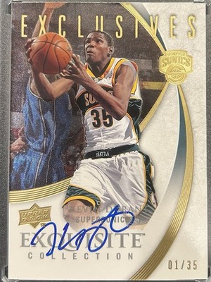 2007-08 UD EXQUISITE COLLECTION KEVIN DURANT RC AUTO 01/35 **FIRST