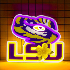 Football Merch Neon Signs for Wall Decor University Football Team Neon Lights fo