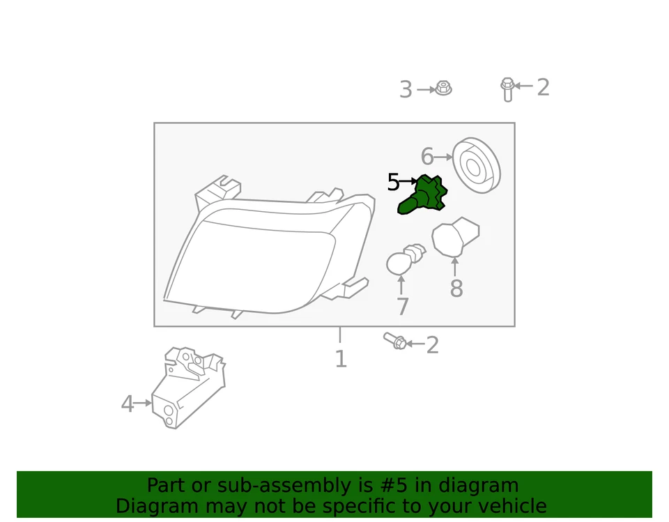 正品福特前照灯灯泡 5C3Z-13N021-AA — 第 2/4 张图片