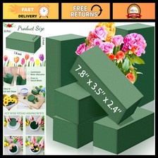 6 Pcs Floral Foam Blocks - Green Wet Dry Florist Foam for Flower Arrangements,