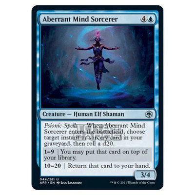 MTG Adventures in the Forgotten Realms Aberrant Mind Sorcerer 44/281