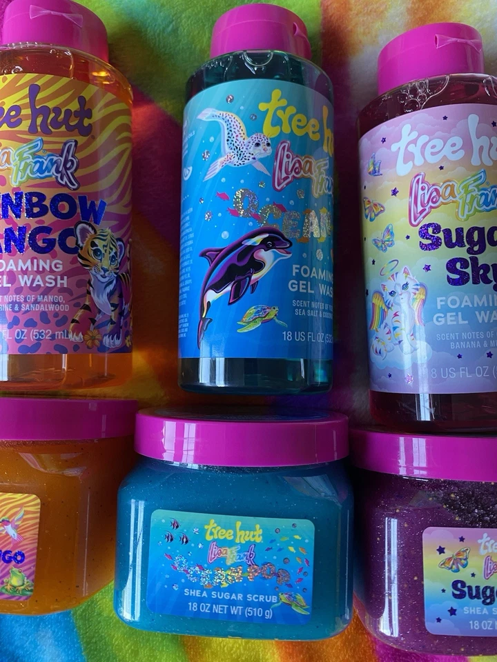 Limited Edition Lisa Frank X Tree Hut Collection Set Duschgel und Körperpeelings - Bild 4 von 4