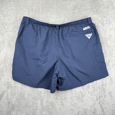 Columbia PFG Omni-Shade Nylon Unlined Shorts Swim Trunks Mens 2XL Navy Blue