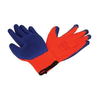 Fleece gefütterte Arbeitshandschuhe mit Latexbeschichtung 9'' groß