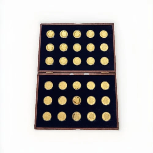 US Mint San Francisco Morgan Dollar Set Proof (Gold Plate)  W/Box