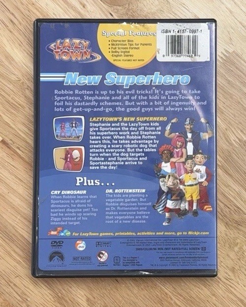 Lazytown New Superhero Special Double Length Episode DVD Nick Jr