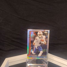 Topps Chrome Refractor James Cook Buffalo Bills NFL Football Card 2024 #35
