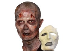 Zombie Prosthetic Foam Latex Face Mask Halloween Cosplay Special Effects Makeup