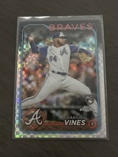 2024 Topps Chrome #197 Darius Vines RC (XFractor) Atlanta Braves