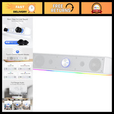 RGB Desktop Soundbar with Dynamic Lighting & Audio Sync - Enhanced Sound Quality