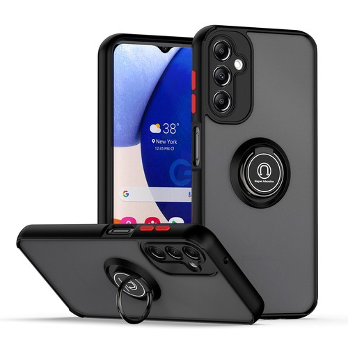 For Samsung Galaxy A14 5G, Luxury Shockproof Hybrid Armor Ring ClearCase Cover - Picture 10 of 25