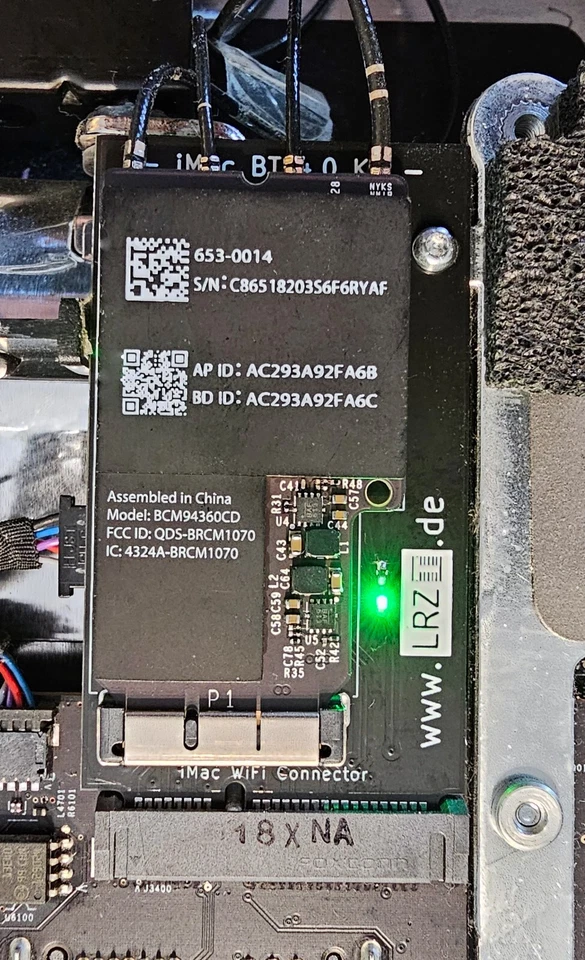 TOP! Apple iMac 2009-2011 WLAN Wifi AC Bluetooth 4.0 4.2 kit - HZL6000 Plug&Play - Bild 3 von 3