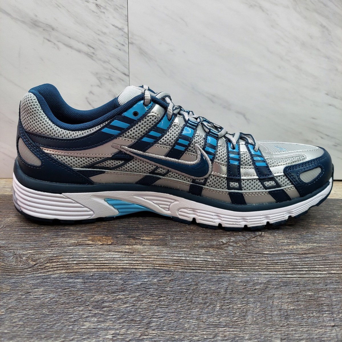 Size 11 - Nike P-6000 Armory Navy Flat Silver for sale