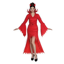 Partyholic Woman's Red Hot Devil Costume Medium 8-10 