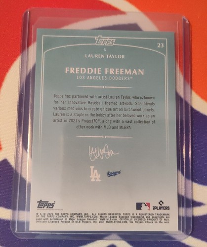 Topps x Lauren Taylor Freddie Freeman 2022 - Foto 2 di 2