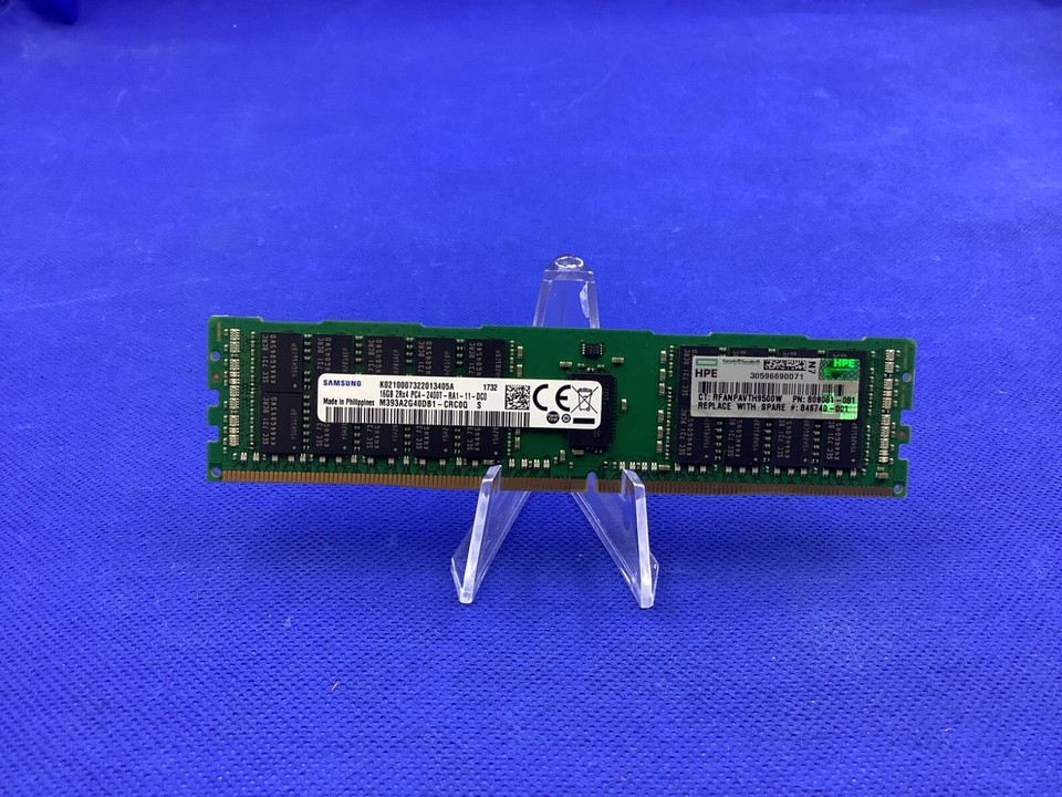 809081-081 HPE 16GB 2RX4 PC4-2400T DDR4 2400 MEMORY 836220-B21 846740 ...
