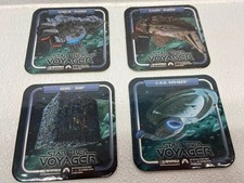 Star Trek Voyager Drink Coasters 1997 Set of (4) Brand New Sealed NIP! Rare!