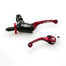 ASV F4 Lever Set PRO PACK Red Honda CRF450R 2004-06 XR400R 1996-2004