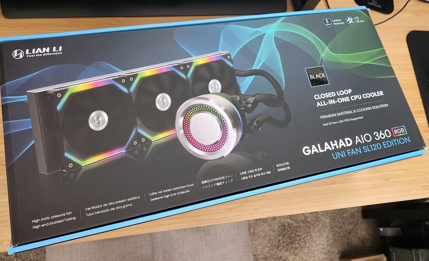 Lian Li GALAHAD AIO 360 RGB UNI FAN SL120 Edition eBay