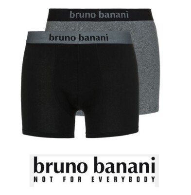 bruno banani - Boxer Short - 2er Pack - schwarz / grau   - Größe XL / 7