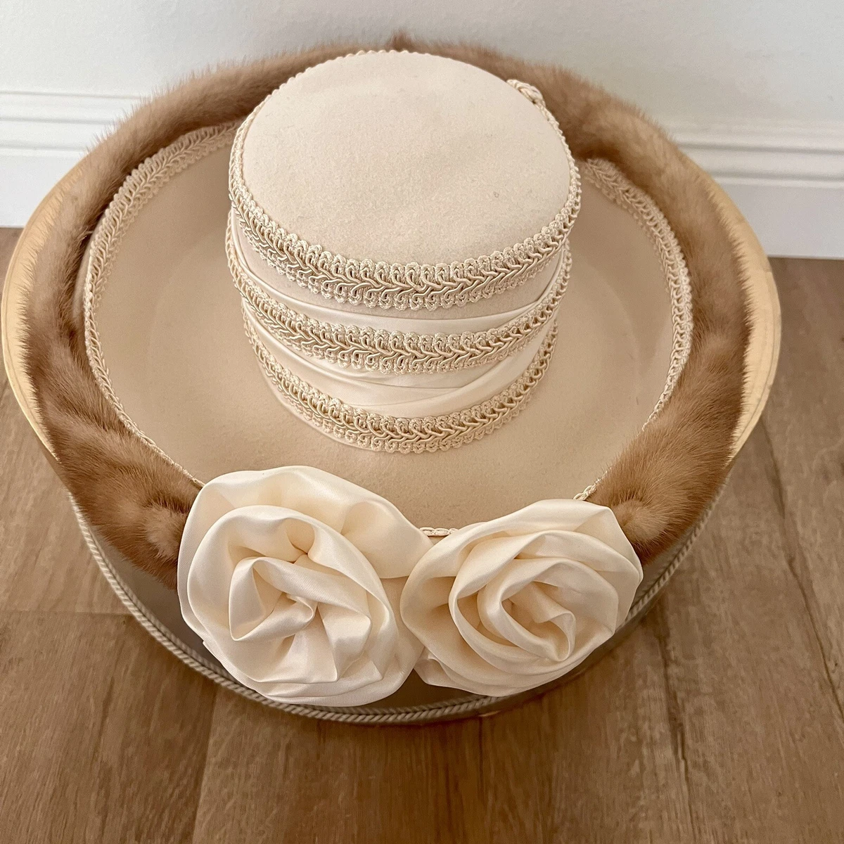 Beige Church Vintage Hats for Women for sale | eBay