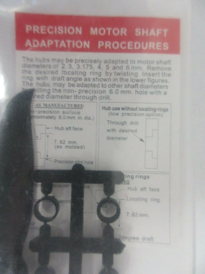 EMP RCtimer TGS 4.5x4.5E Precision Sport Propeller w/ Motor Shaft Adapter Rings - Image 4 of 4