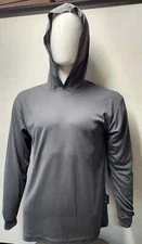 Hoodie Gray High Visibility Shirt  / Air Cooling Flow w/ UV Protection