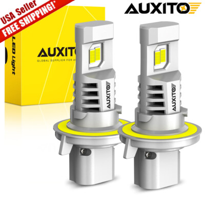AUXITO H13 9008 LED Headlights Bulbs Kit High Low Beam 6500K Super Bright White