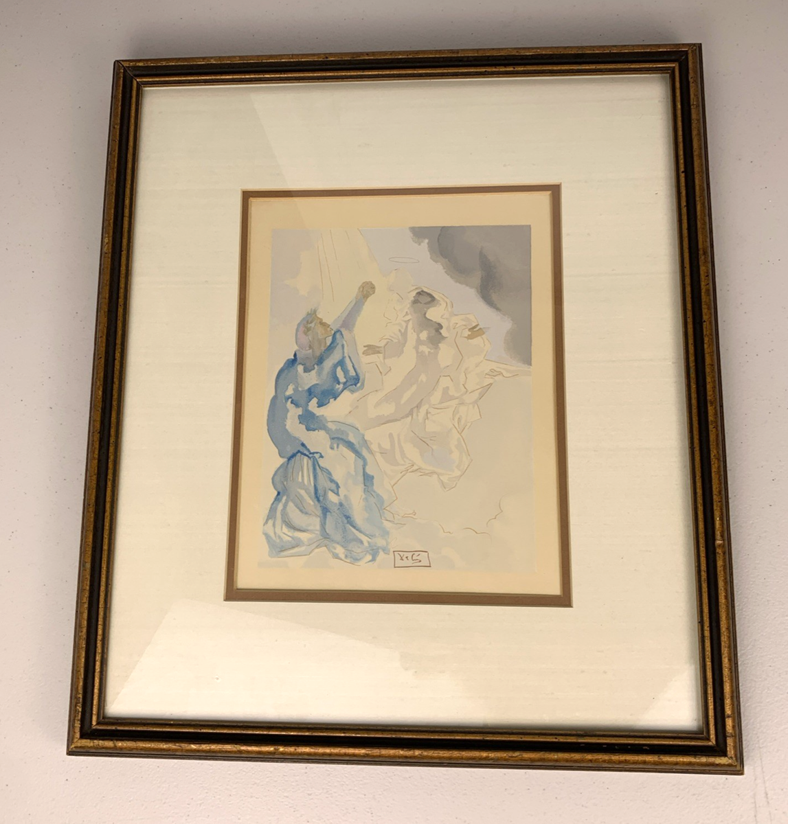 Salvador Dali Divine Comedy Canto 5 In the Heaven of Mercury Block