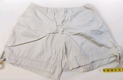 Venezia Khaki Beige Shorts Plus Size 26, Inseam 8.5''