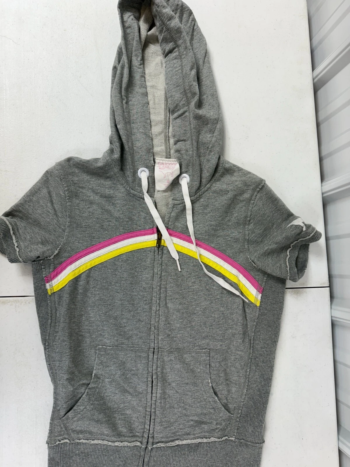 UNDERCOVER Felpa con cappuccio vintage Y2K Victoria’s Secret ROSA S Love Pink Spell Out Preppy anni 2000