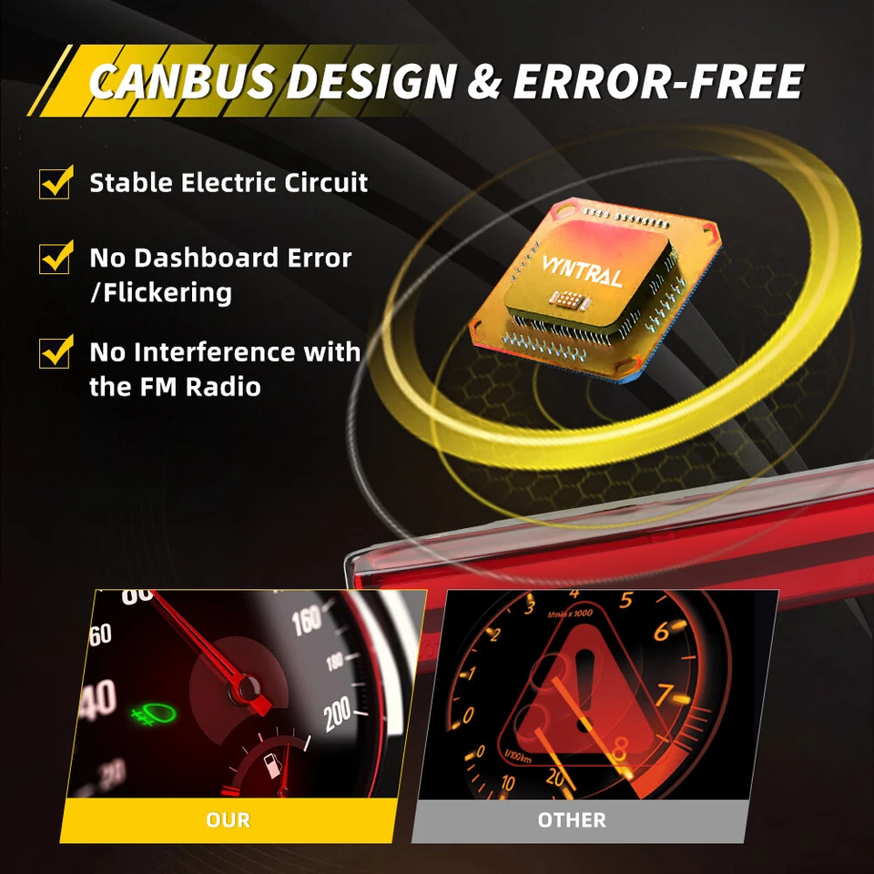 Tercera luz de freno LED central trasera lente roja para Chrysler Pacifica 2007-2008 Foto 3 de 4