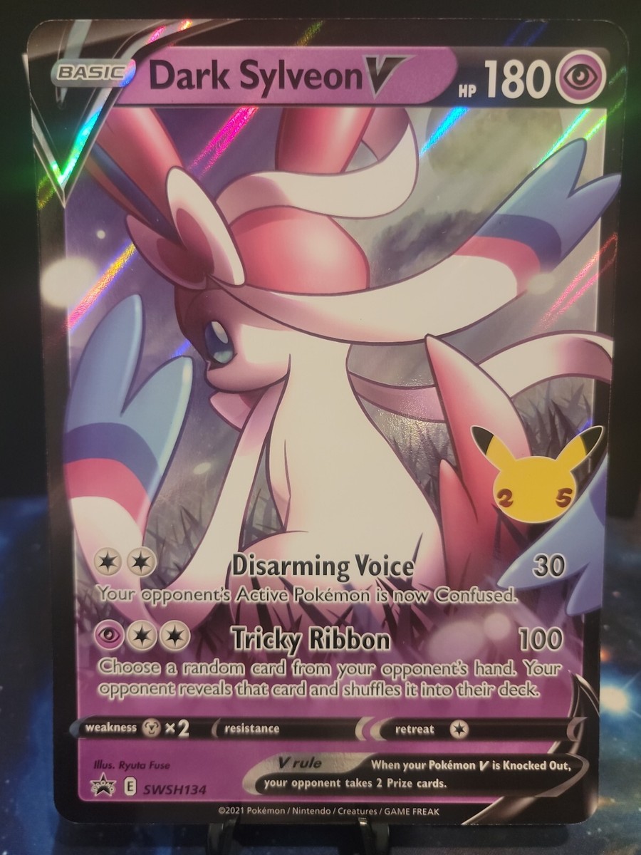 Pokémon TCG Jumbo Dark Sylveon V Black Star Promo SWSH134