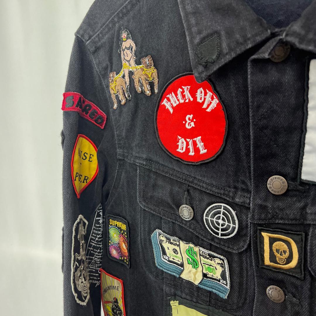 シュプリームSupreme 18SS Patches Denim トラッカー ジャケット