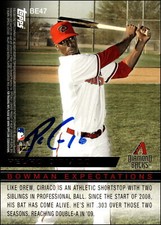 2010 Bowman #BE47 Stephen Drew / Pedro Ciriaco Signed Auto Diamondbacks