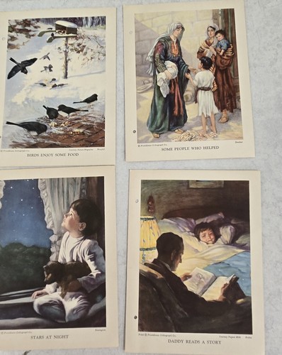 Lot 13 Anfänger Bibelstunde Bilder Vorsehung Lithographie Co 1942 Booklet - Bild 5 von 18