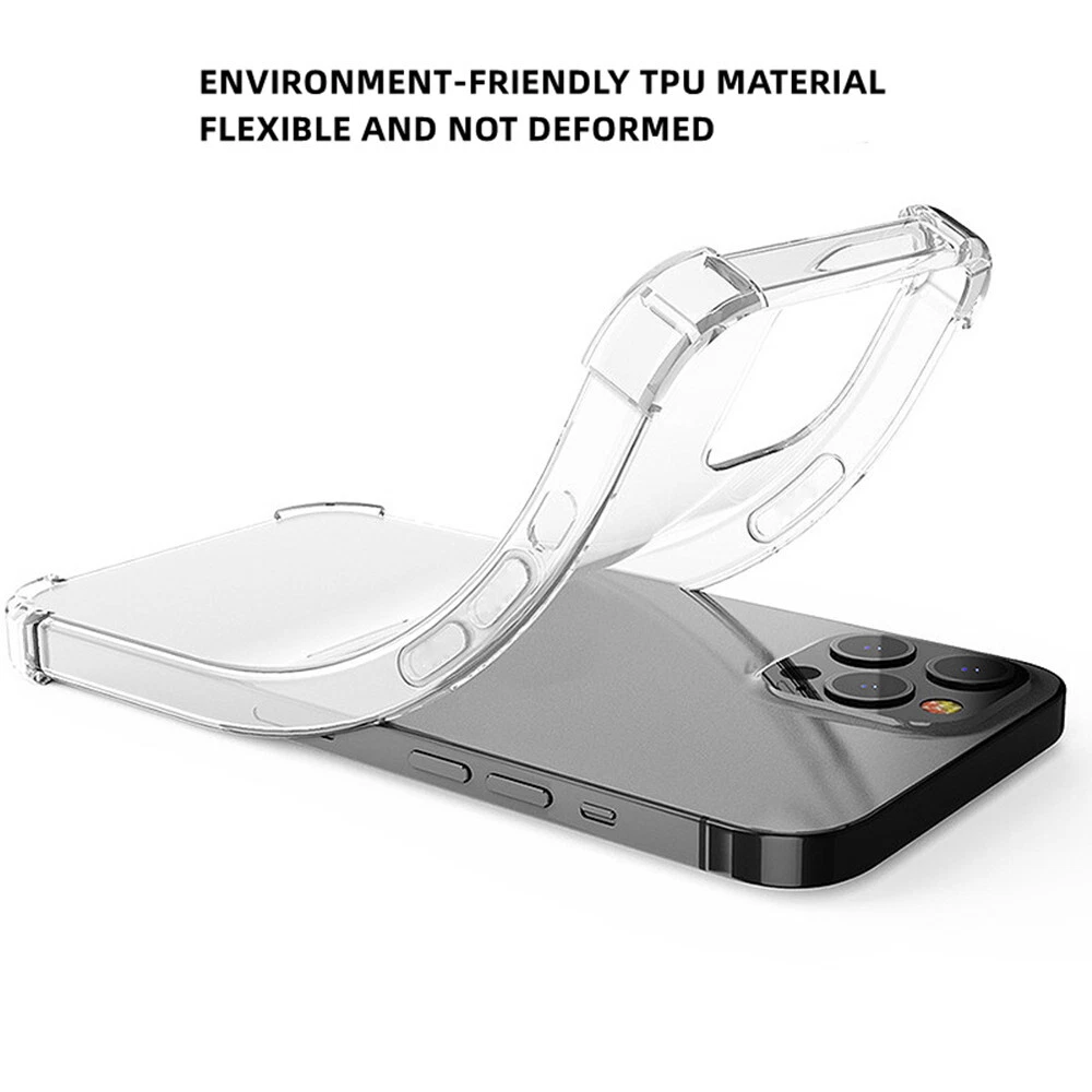 Slim Clear Shockproof TPU Case for iPhone 12 Pro
