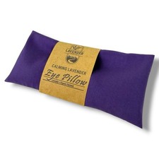 Organic Lavender Eye Pillows 2-Pack For Sleep, Stress Relief, Yoga, Migraines