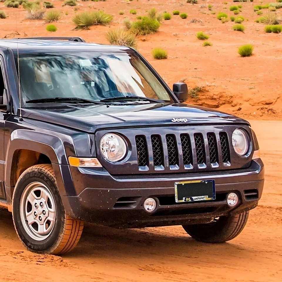 University of Michigan Wolverines Metal License Plate Frame Chrome Tag Cover... - Image 3 of 4