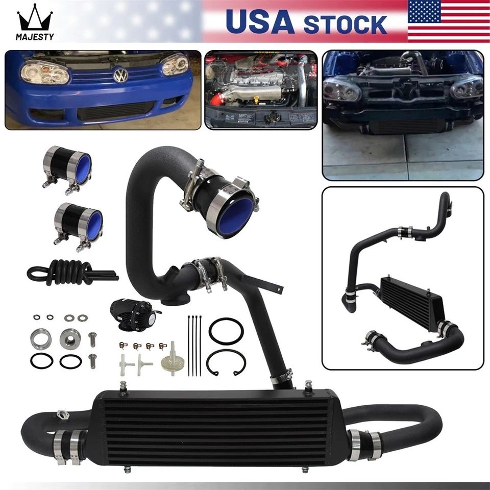 Intercooler Kit Piping + BOV For VW Jetta Golf GTI GL GLI GLS MK4 1.8T 1998-2005 — 第 3/4 张图片