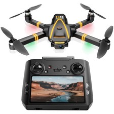 GPS Drone with EIS 4K Camera for Adults Kids, RC Drones with 4.5 inch HD Scre...