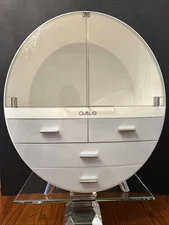 OBMMIRAO LATGE 15.7” Dustproof Waterproof Makeup Storage Organizer Box MCM EUC