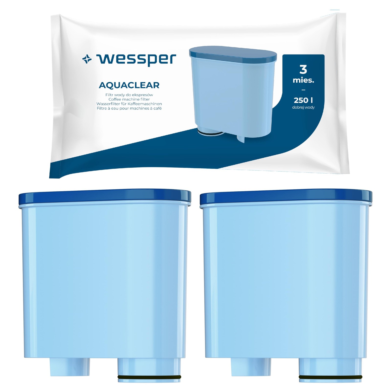 Wessper Filtro Aqua per Macchina Caffè Compatibile con Philips e Saeco Aqua