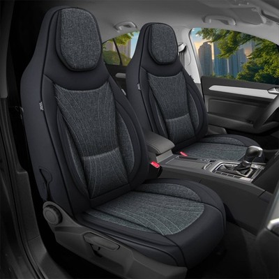 Schonbezüge Sitzbezüge für Ford S-Max 2 Bj ab 2015 in Schwarz/Anthrazit C4