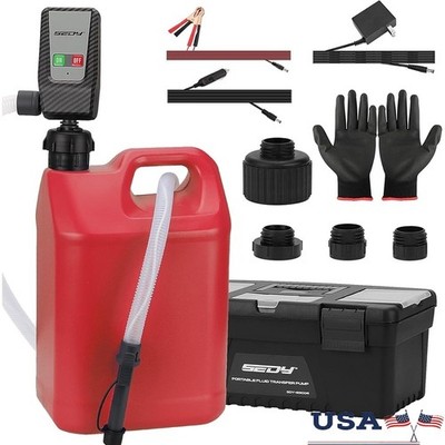 Electric Liquid Transfer Pump Auto Stop Sensor Siphon Portable 4 Power Modes New