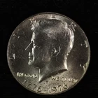 Kennedy Clad Half Dollar. 1976 D. Brilliant Uncirculated. Lot # JRRC-10