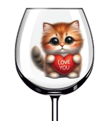12x Baby Kätzchen Katze Vinyl Aufkleber Abziehbild Becher Weinglas Flasche Laptop Tasse
